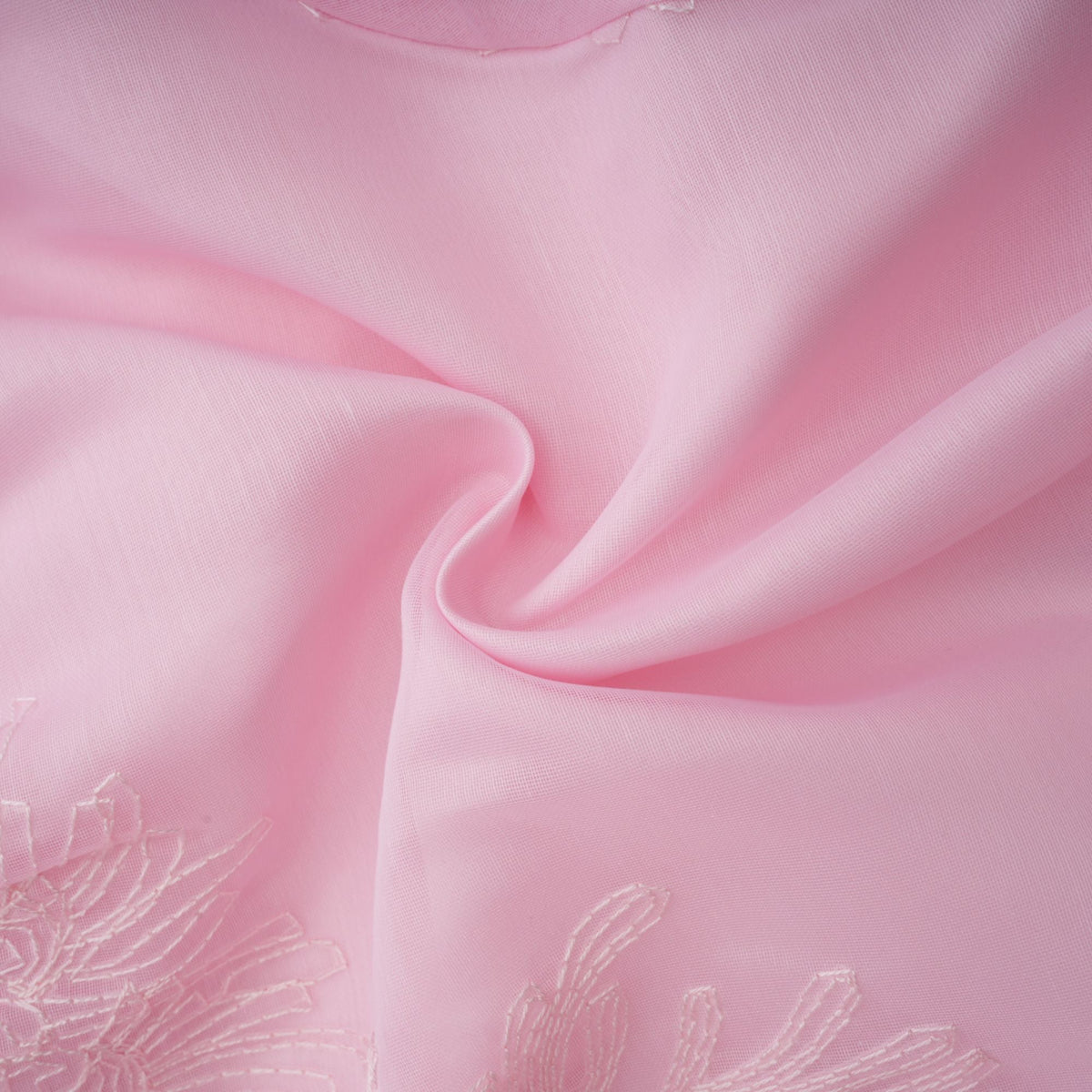 Florence pink floral-embroidered layered mini dress (Final Sale)
