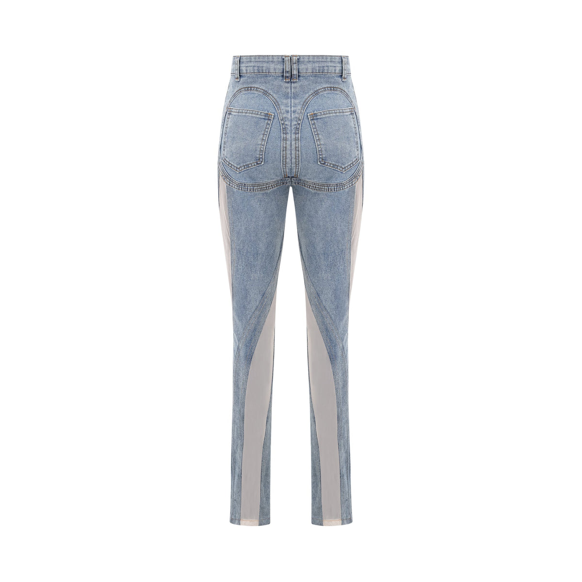 Aélis sheer-panelled jeans