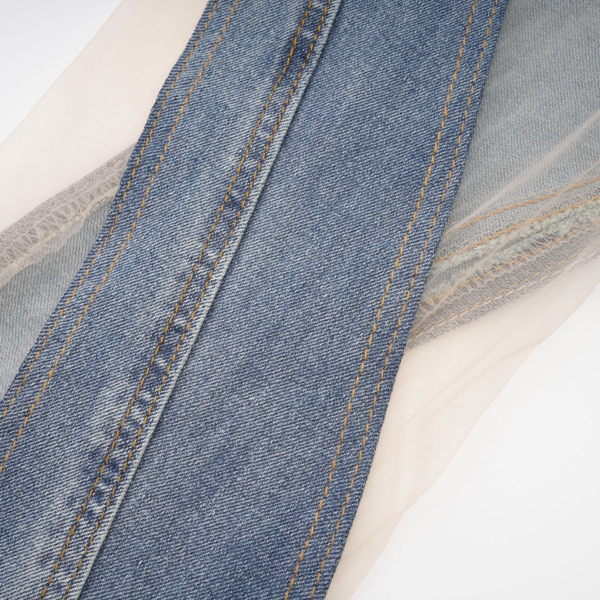 Aélis sheer-panelled jeans