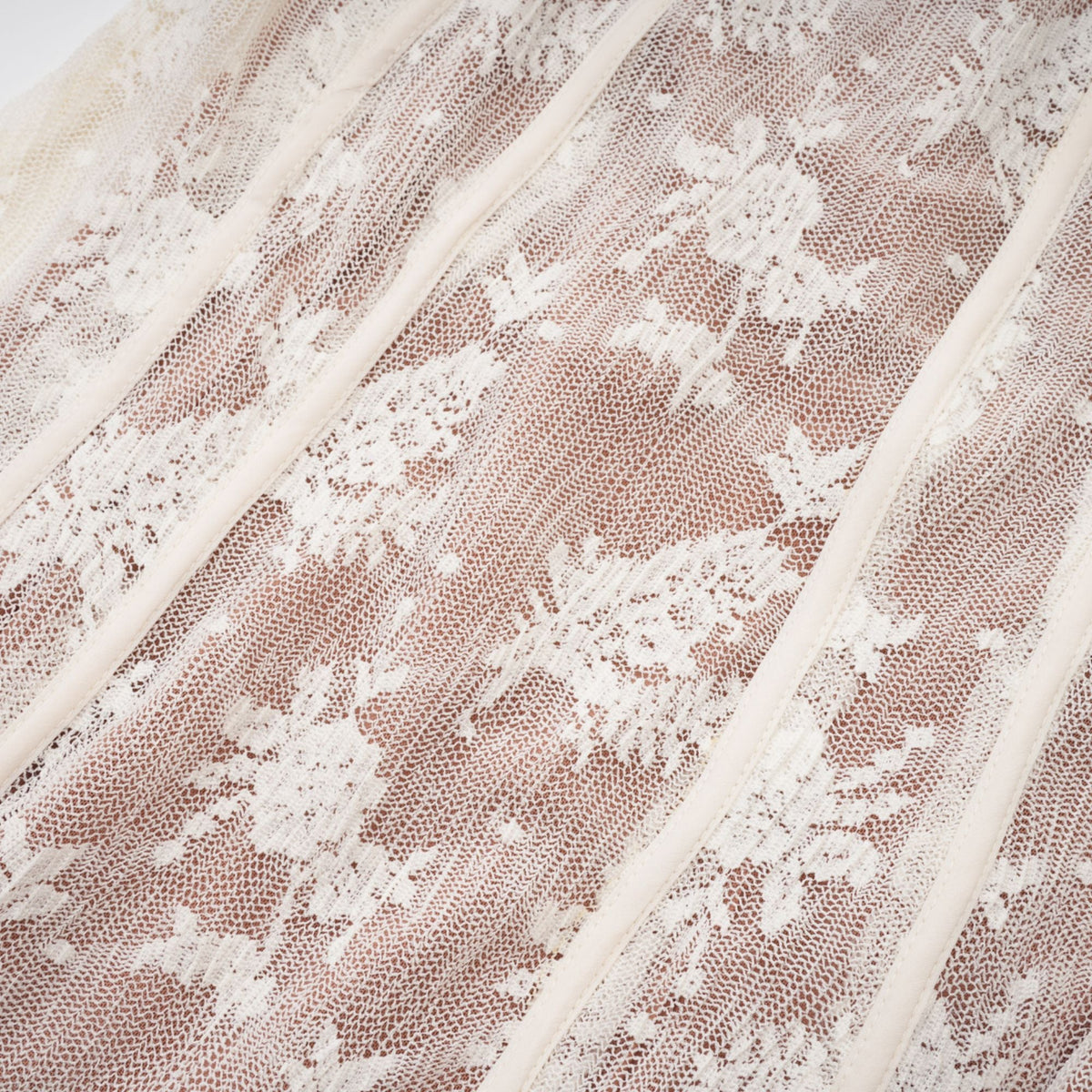 Marlene White Flared Lace Maxi Dress (Final Sale-US Only)