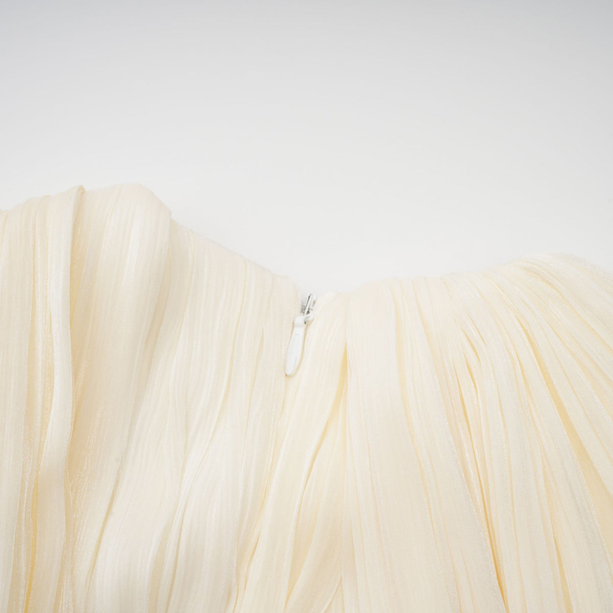 Cyrielle pleated ribbon-design mini dress