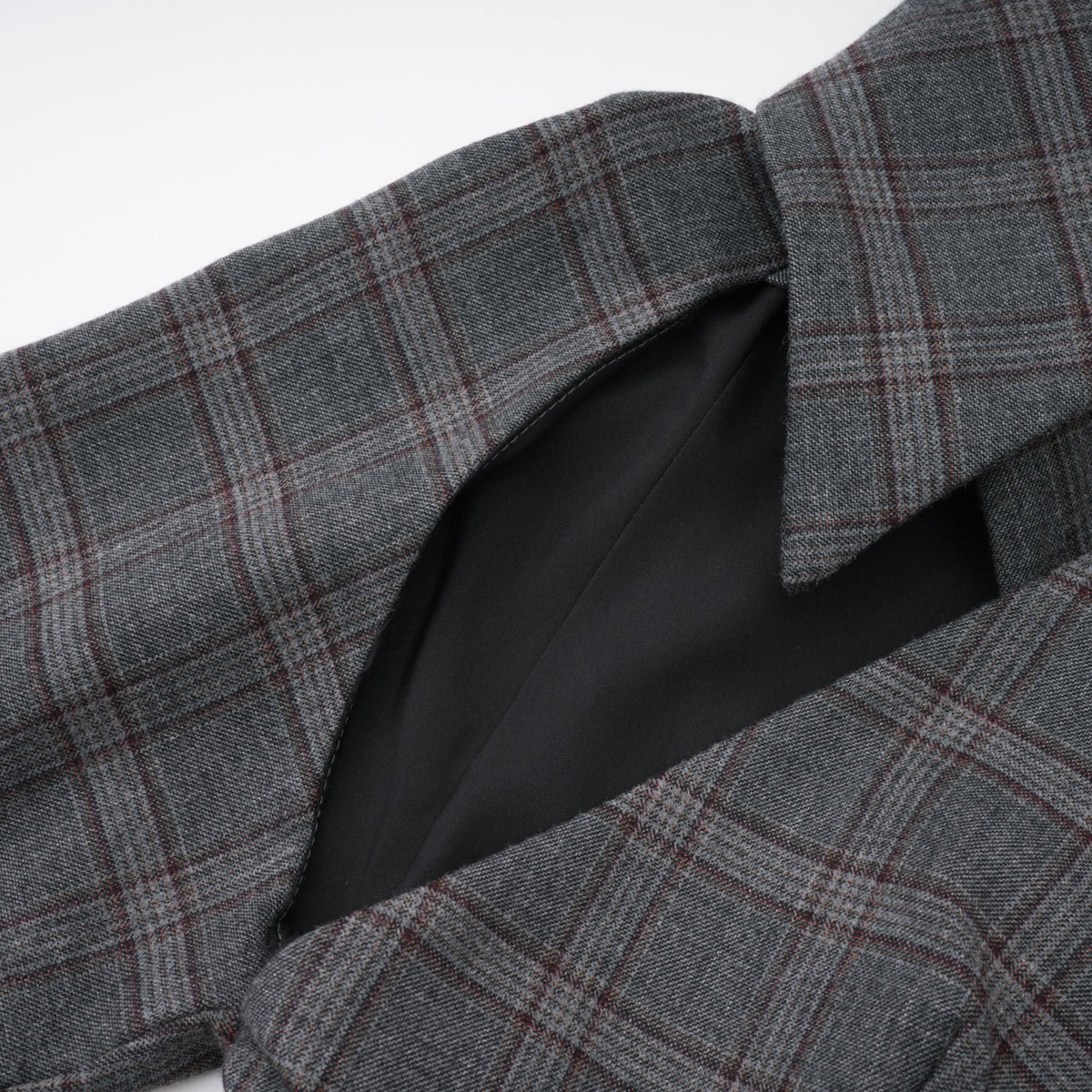 Serena Grey Cut Out Checked Blazer & Skirt Set (Final Sale)
