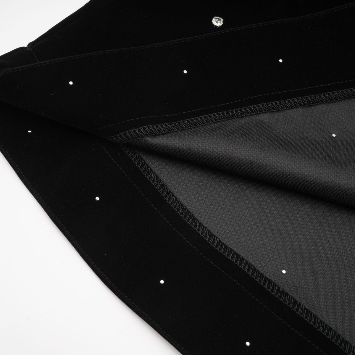 Lola black embellished velvet midi dress