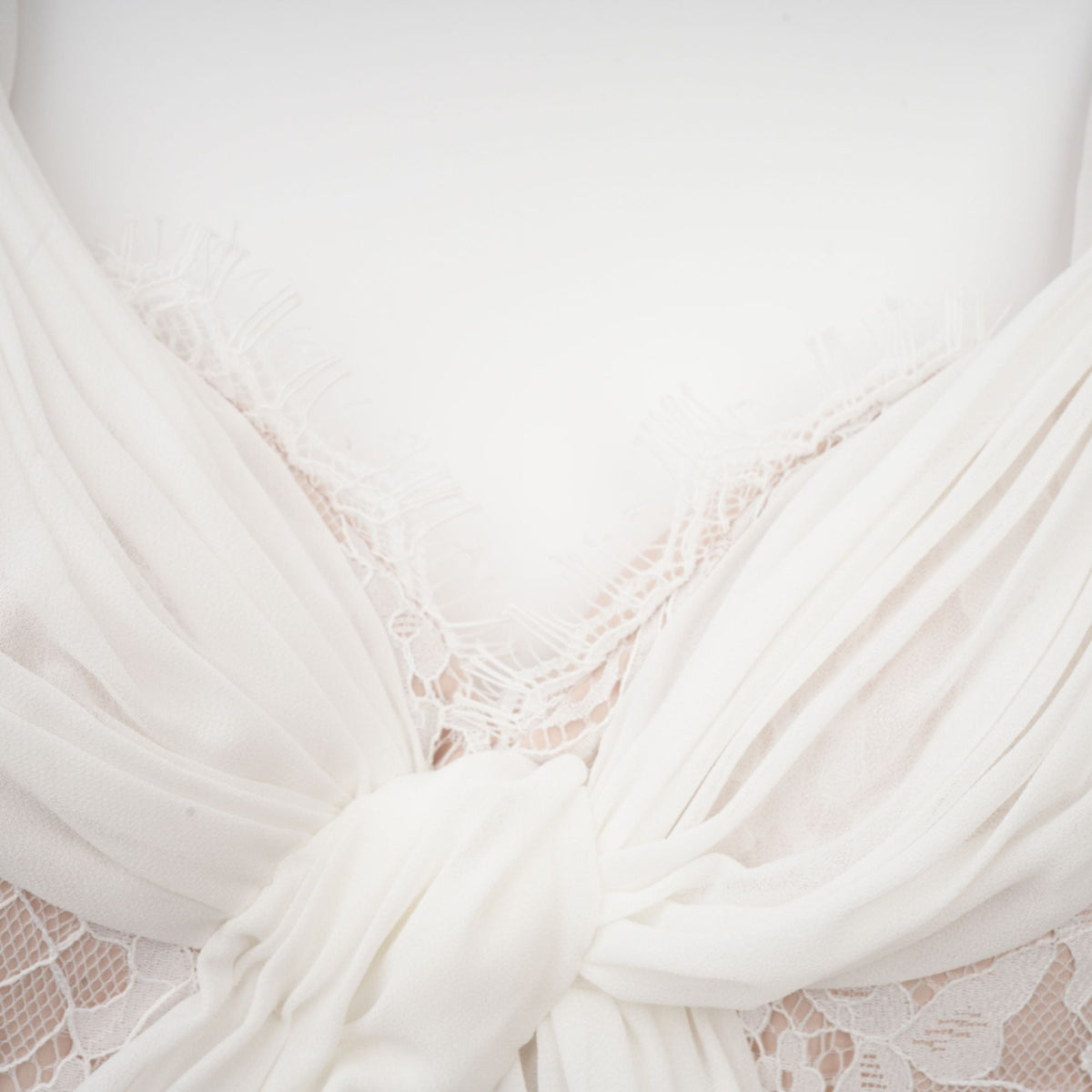 Arantxa white lace pleated maxi dress