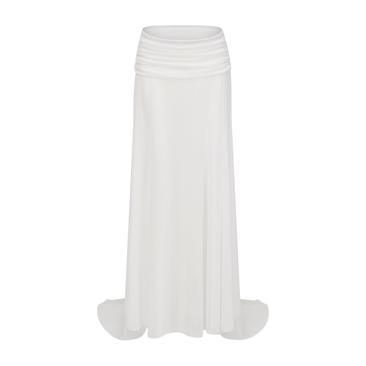 Giuseppina White High Neck Cut-Out Top & Skirt Set (Final Sale-US Only)