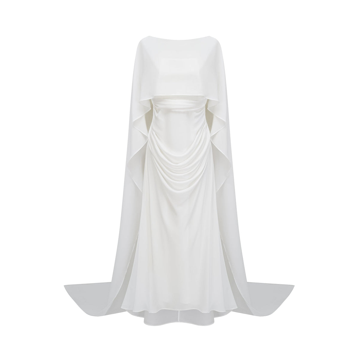Léonie White Tulle Cape & Dress Set (Final Sale-US Only)