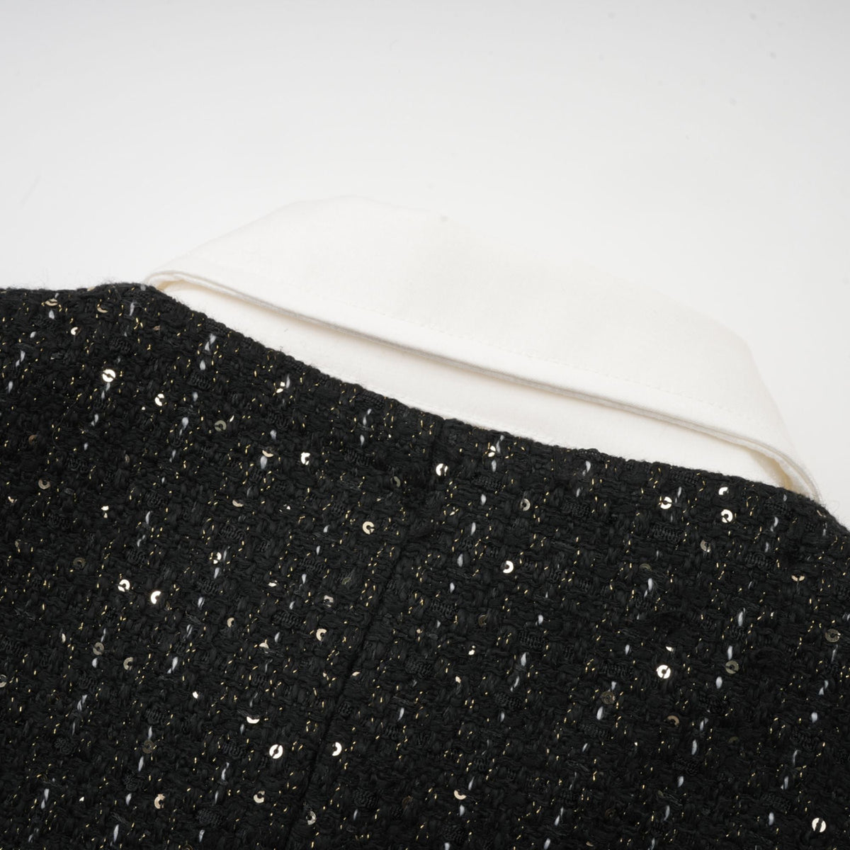 Audrey black sequin panelled tweed mini dress (Final Sale)