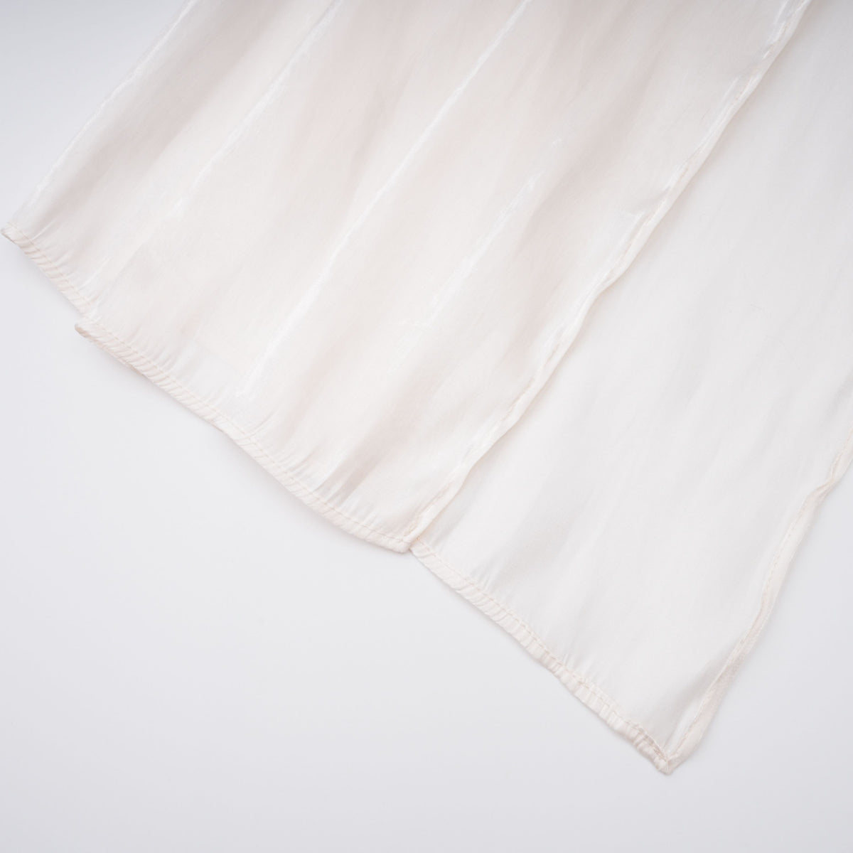 Hege Cream Glossy Ruched Cape Maxi Dress