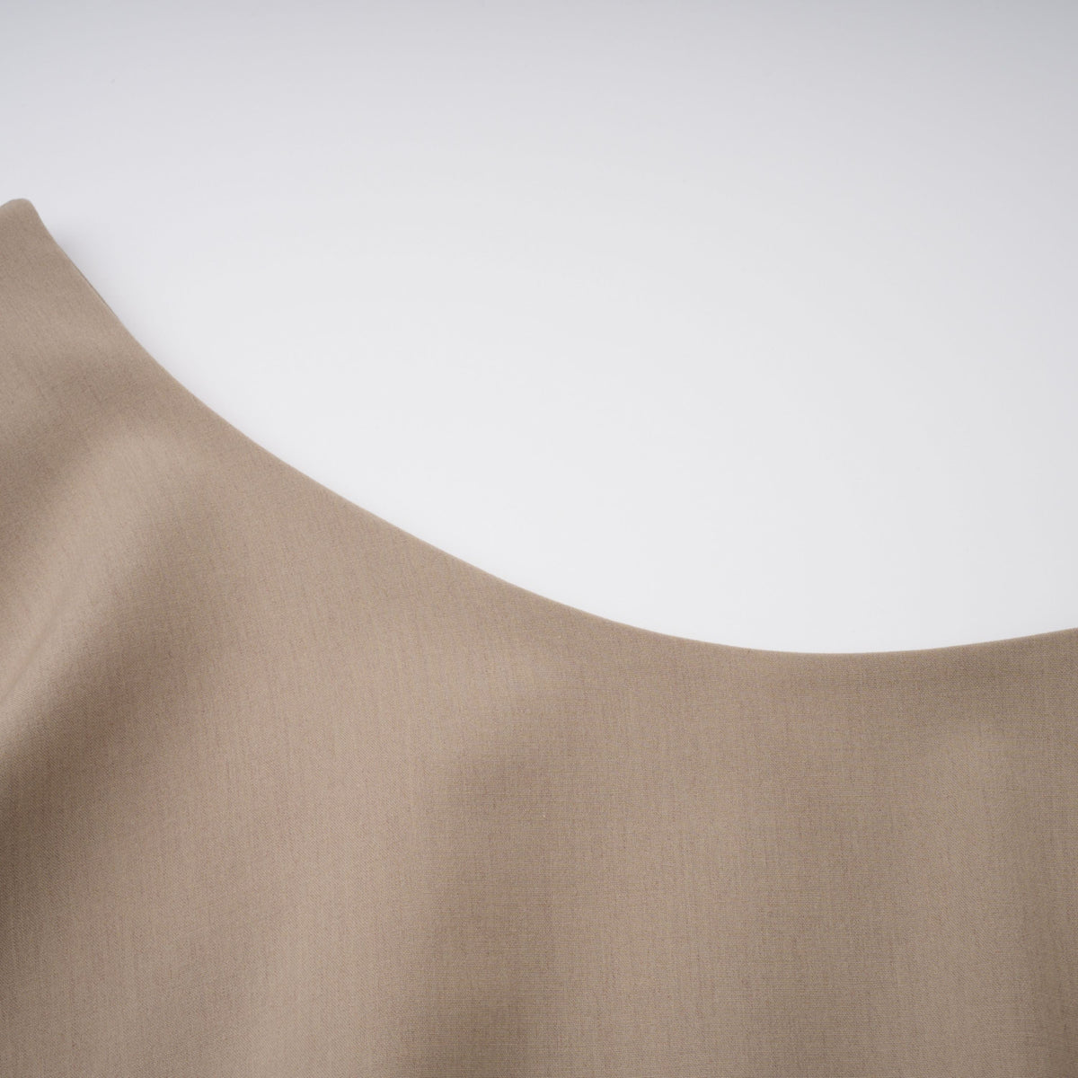 Filomena Beige Draped Asymmetrical Mini Skirt