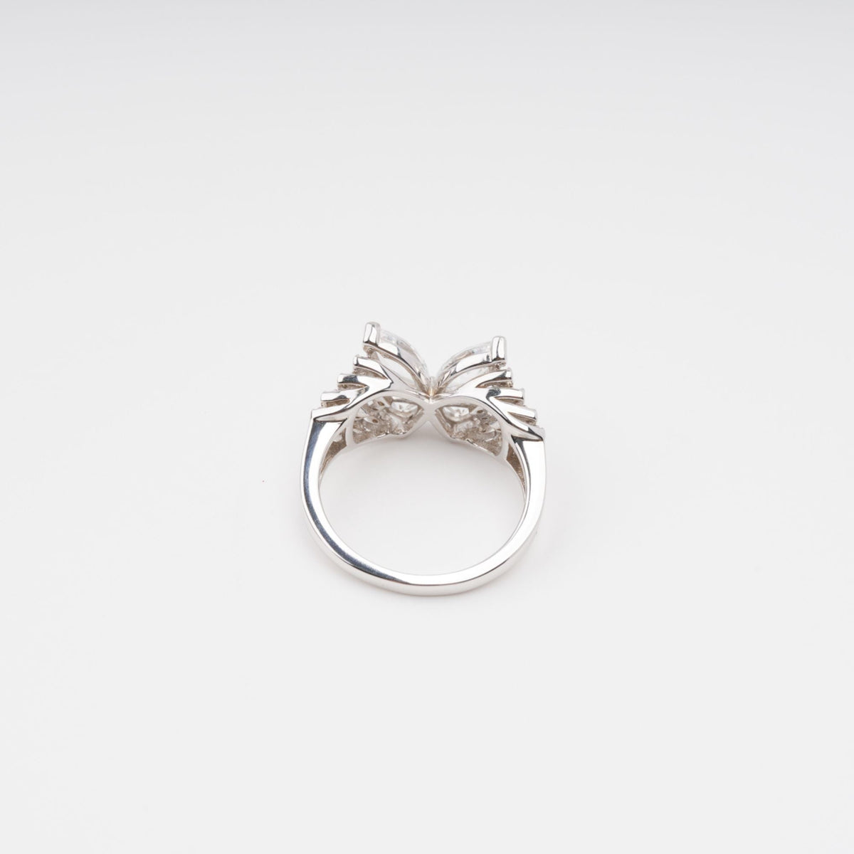 Zélie Sterling Silver Butterfly Shaped Gemstone Ring