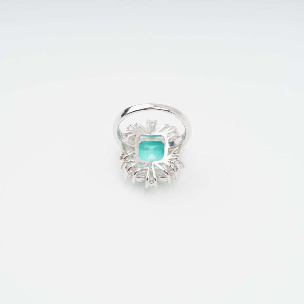 Maelle Turquoise Prong-Set Zircon Gemstone Sterling Silver Ring