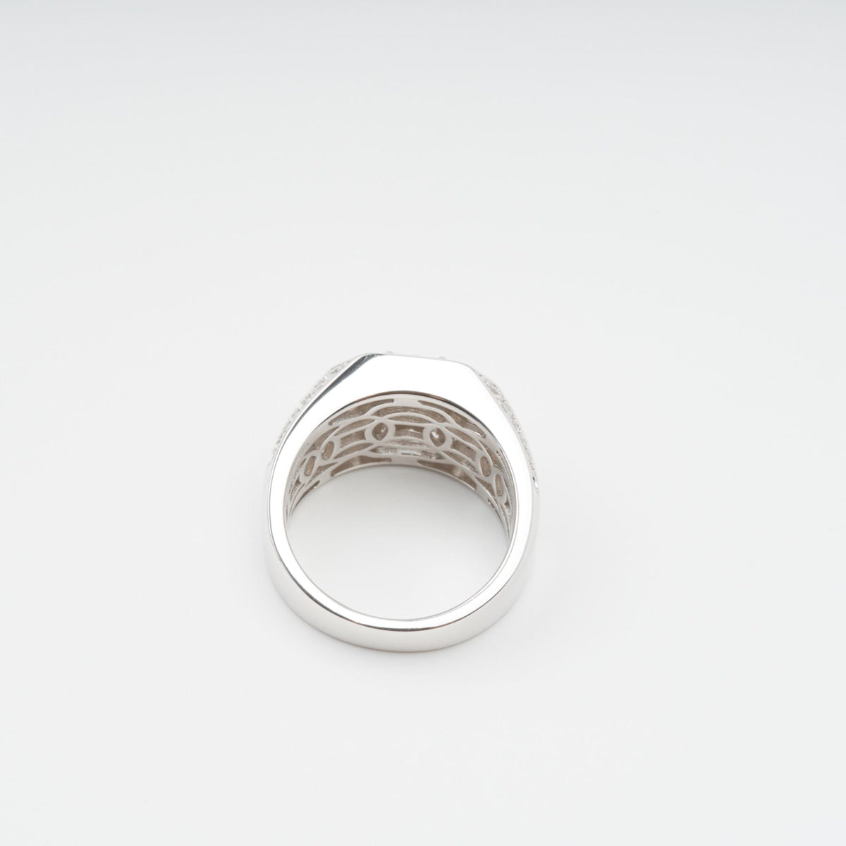 Radieuse Crystal Embellished Sterling Silver Ring