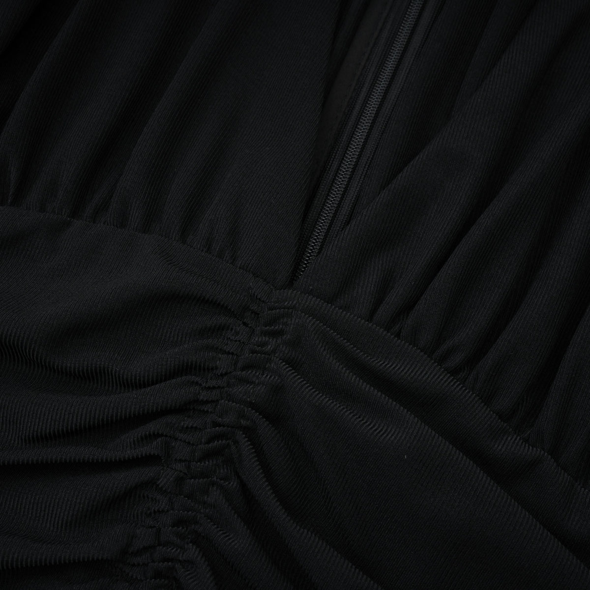 Greta Black Ruched Sheer Mesh Maxi Dress (Final Sale)
