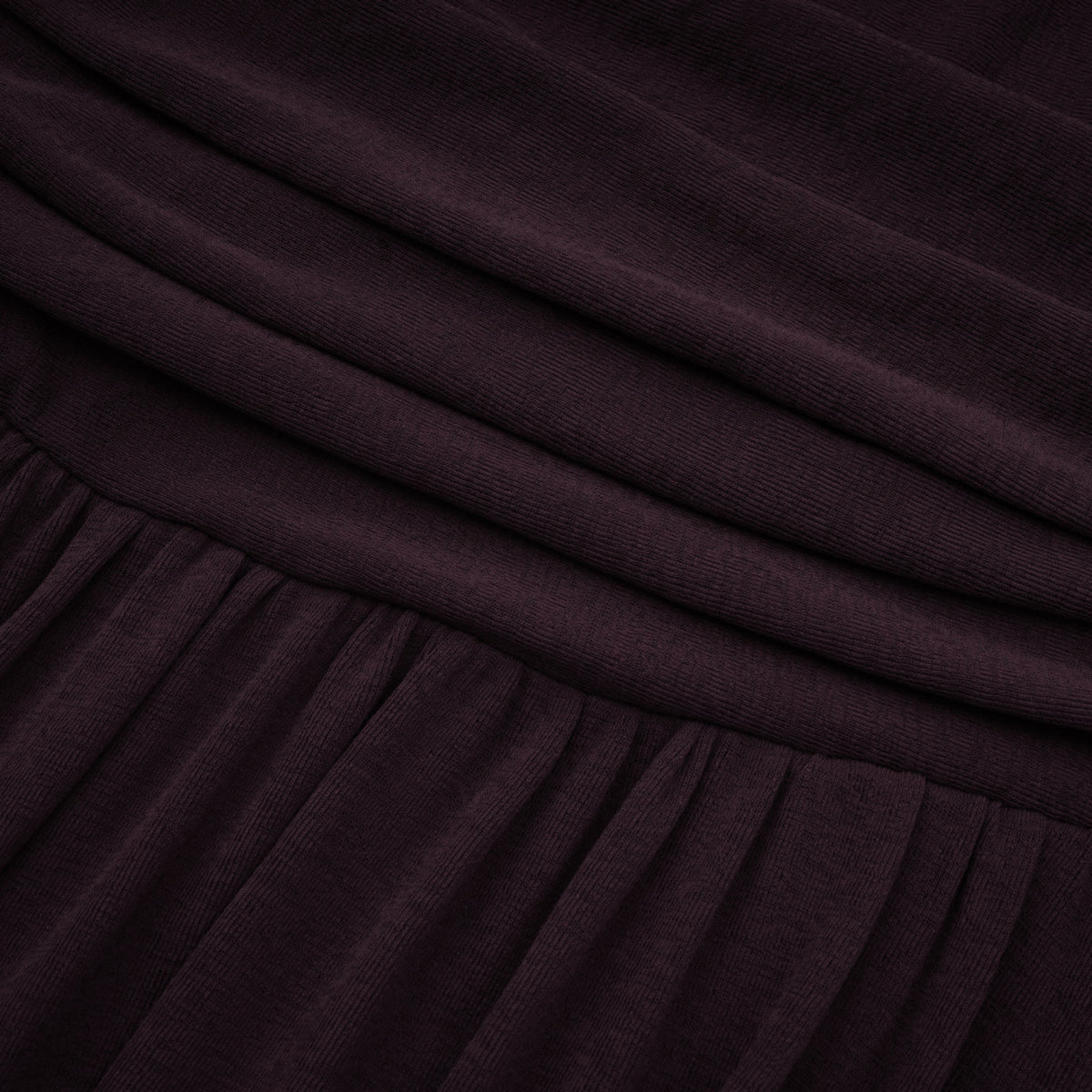 Camille Red Ruched Midi Dress with Flap Design Detail (Final Sale-US Only)