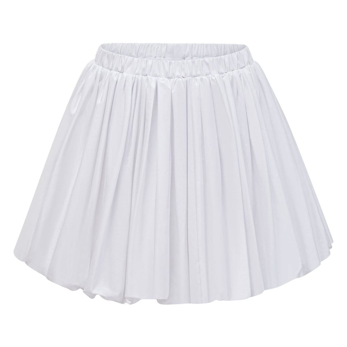 Alicia White Ruched Blouse & Skirt Set