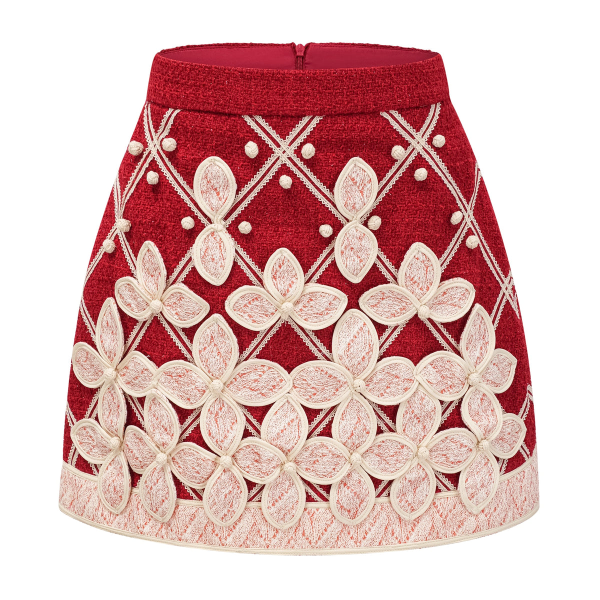 Carolina Pink Crochet Knit Blouse & Skirt Set (Final Sale-US Only)