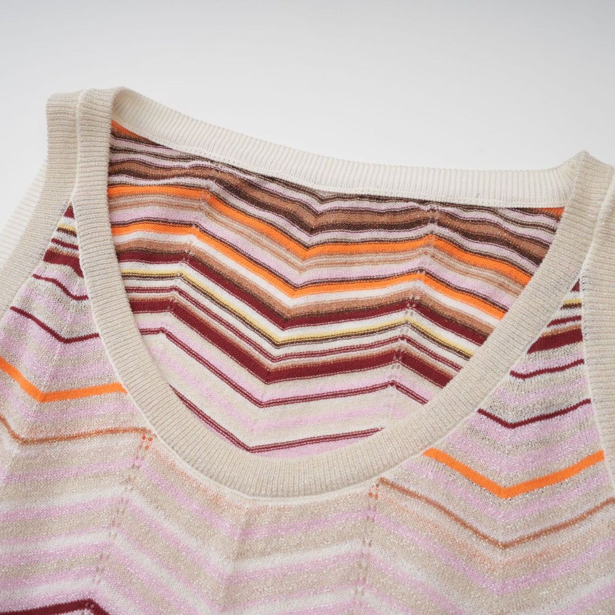 Chloé Neutral Striped Knit Matching Set