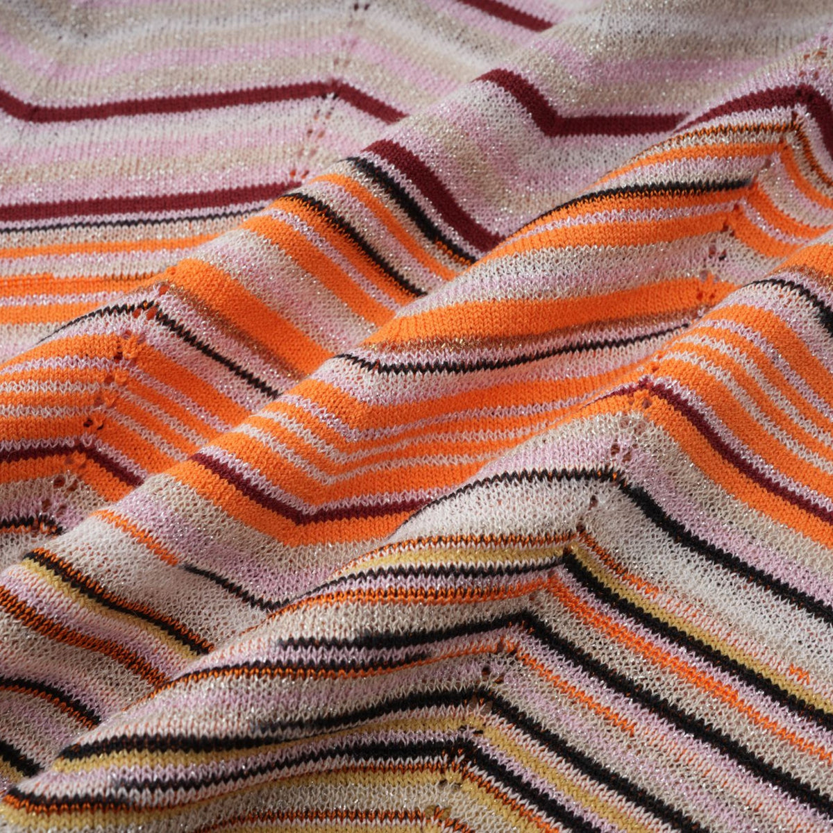 Chloé Neutral Striped Knit Matching Set
