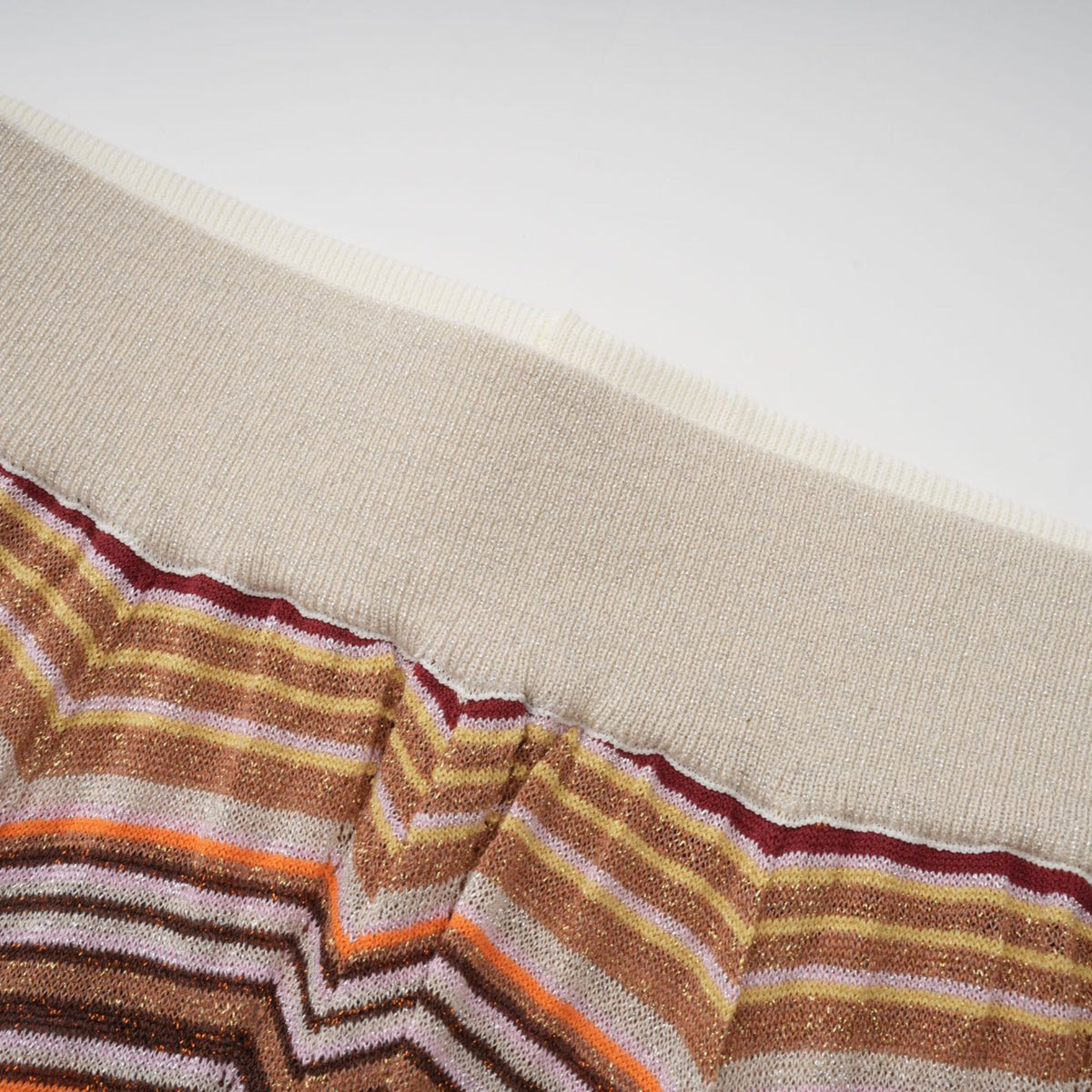 Chloé Neutral Striped Knit Matching Set