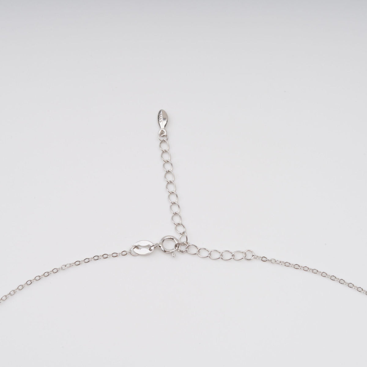 Mielikki Blue Oval Gemstone Pendant Sterling Silver Necklace