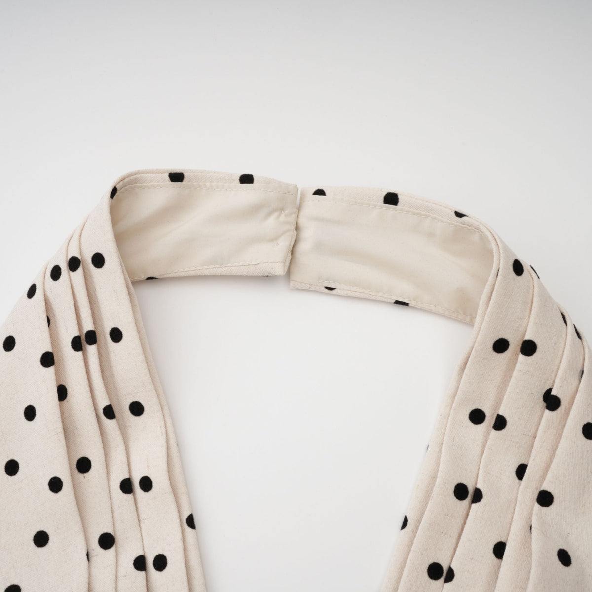 Gitane White Polka Dot Midi Dress