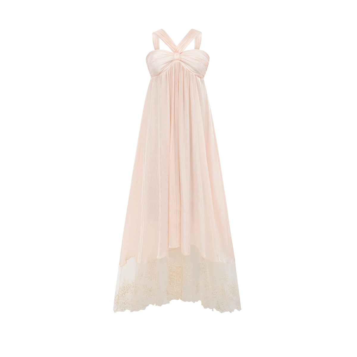 Bérénice lace-hem midi dress (Final Sale-US Only)
