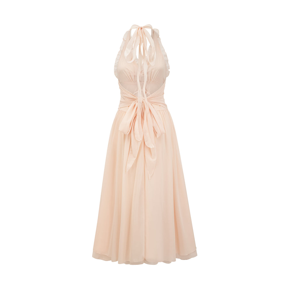 Élodie ruffled faux-flower maxi dress (Final Sale-US Only)