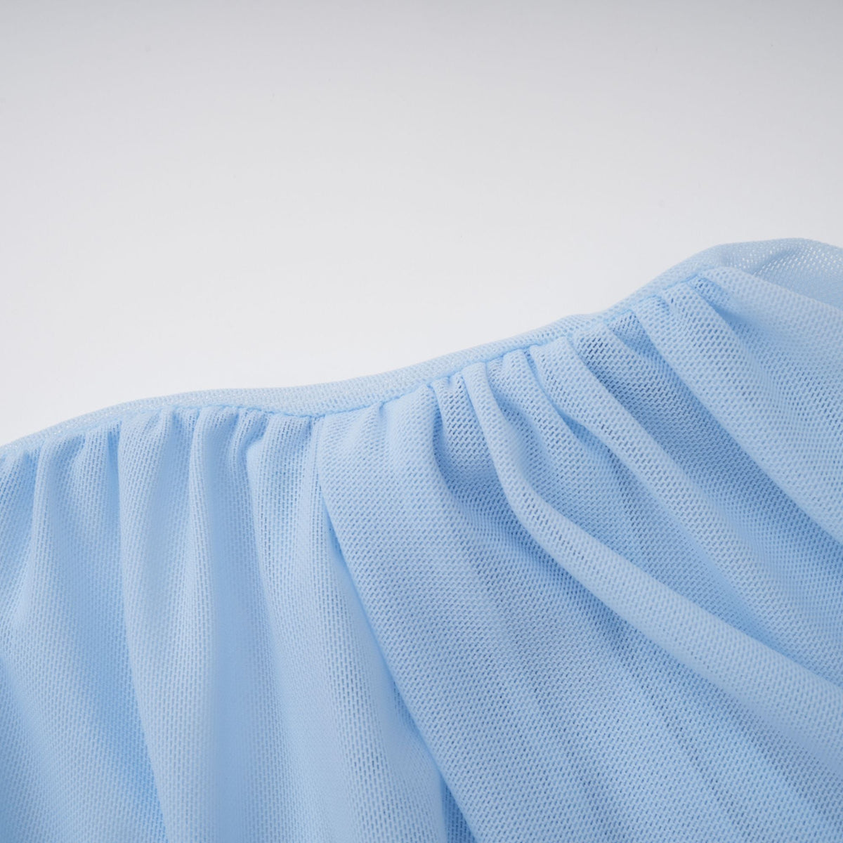 Sylphe Baby-Blue Asymmetrical Pleated Sleeveless Mini Dress (Final Sale-US Only)
