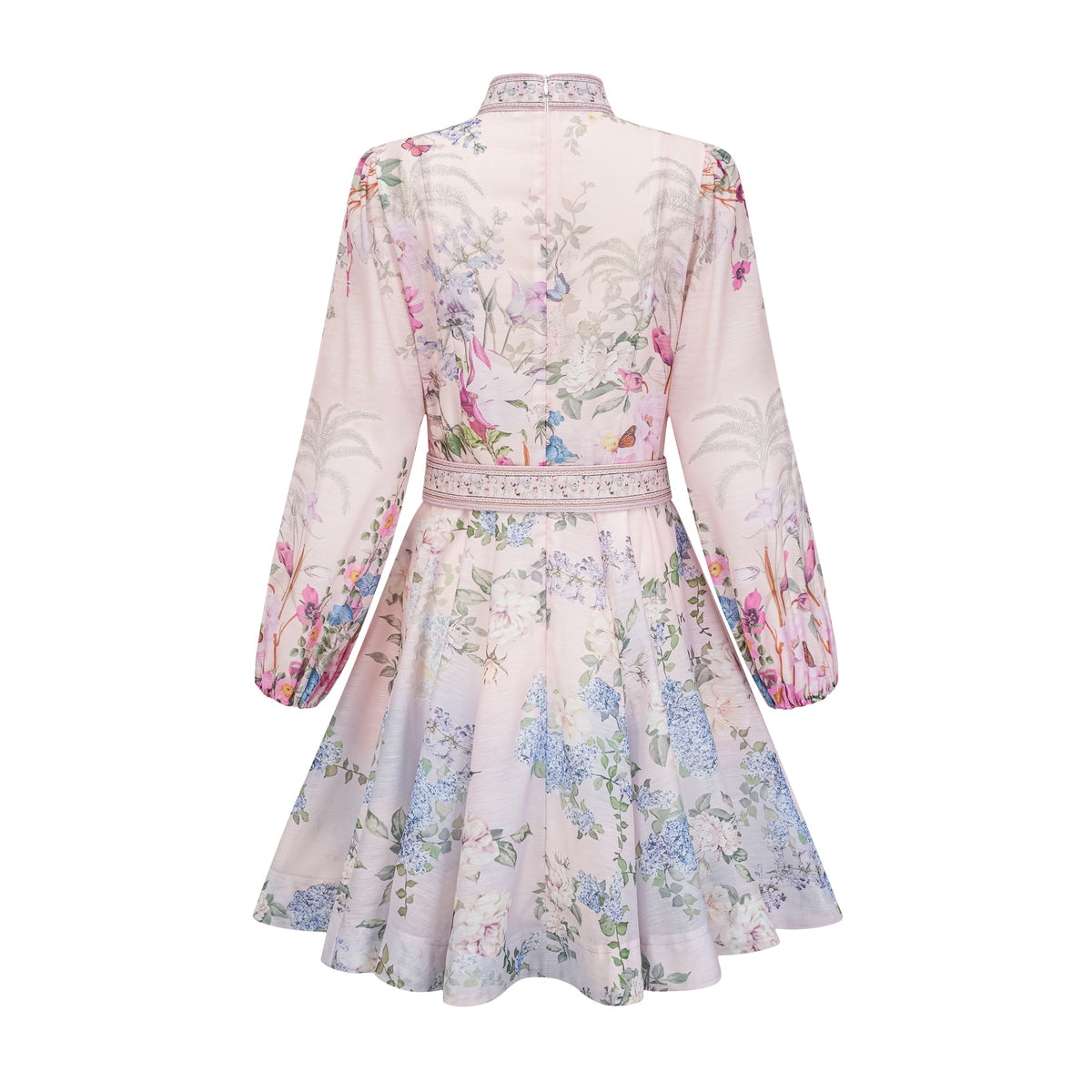 Fabienne light-pink floral-print mini dress (Final Sale-US Only)