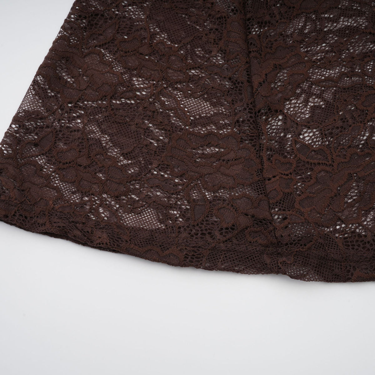 Brigitte Brown Lace Panel Ruched Maxi Dress (Final Sale-US Only)