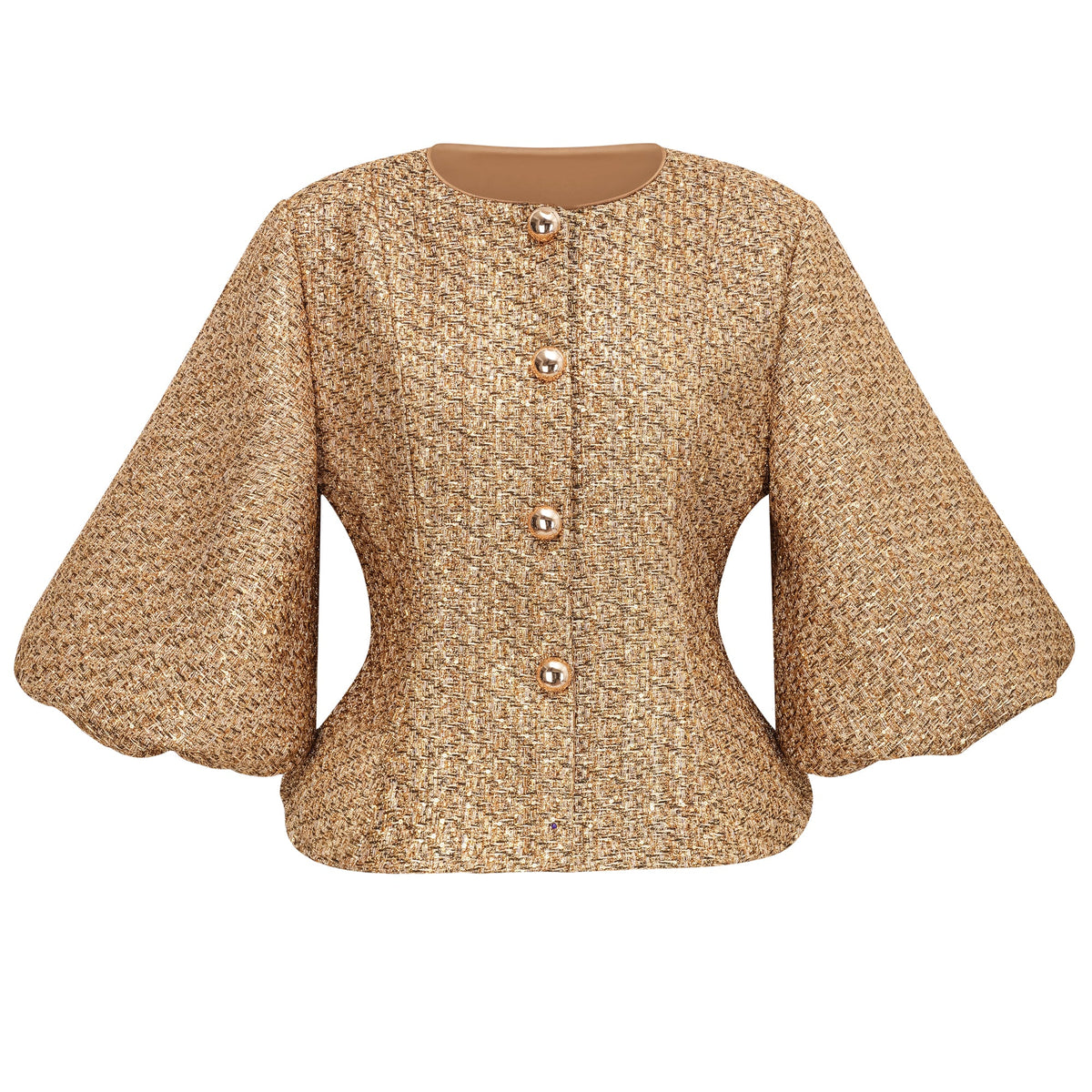 Clothilde Gold Sequined Tweed Jacket (Final Sale-US Only)