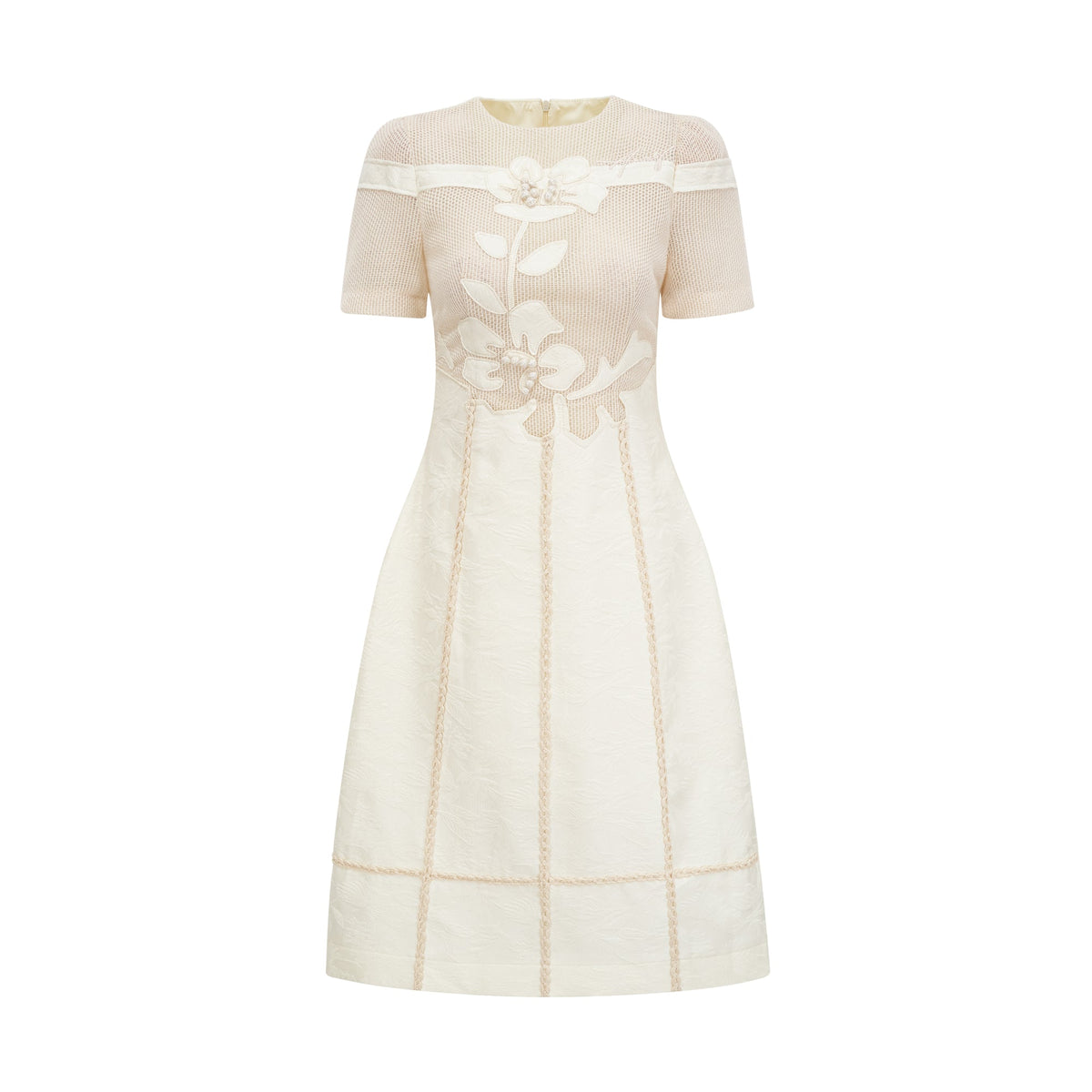Diane floral embroidered openwork midi dress (Final Sale-US Only)