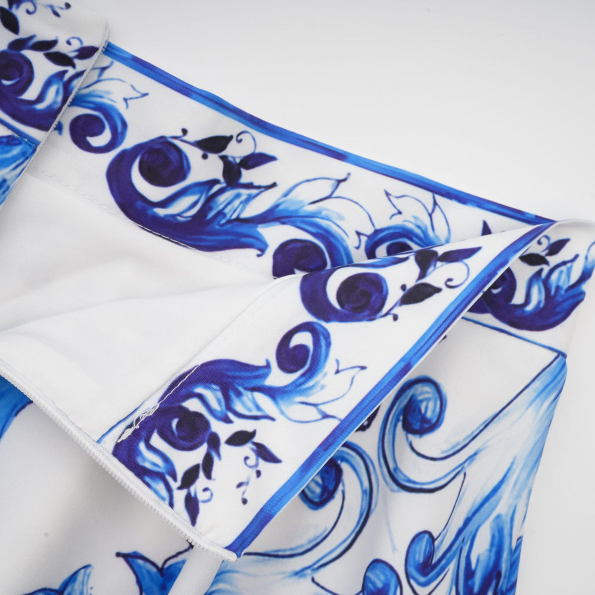Allegra graphic-printed top & skirt matching set - Blue