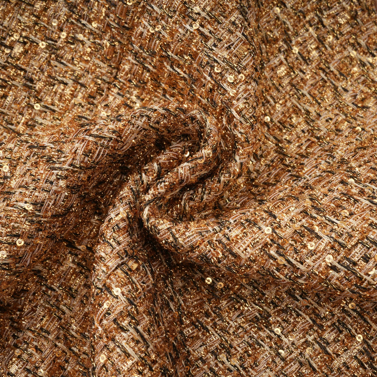 Clothilde Gold Sequined Tweed Jacket