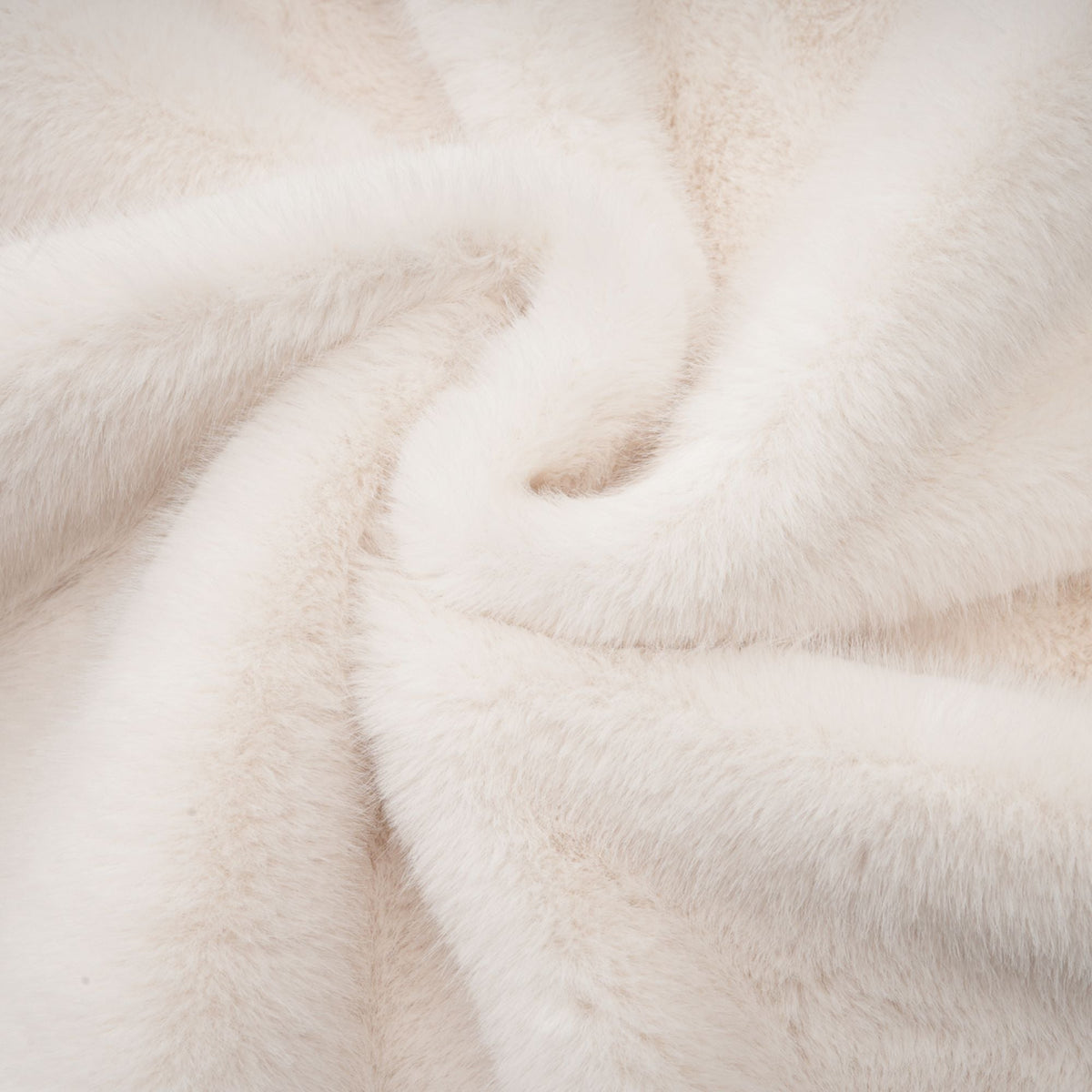 Chantal white faux-fur double-breasted jacket