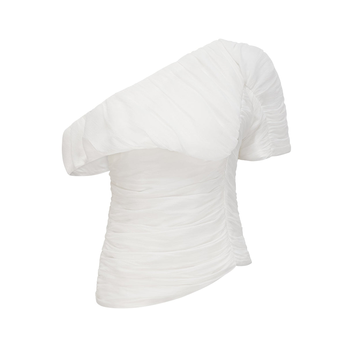 Adèle creased top & trousers matching set in White (Final Sale-US Only)