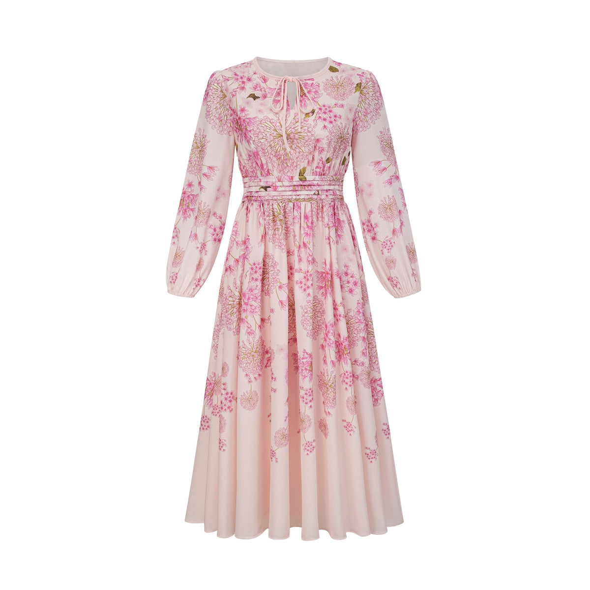 Yvette pink floral-print midi dress (Final Sale-US Only)