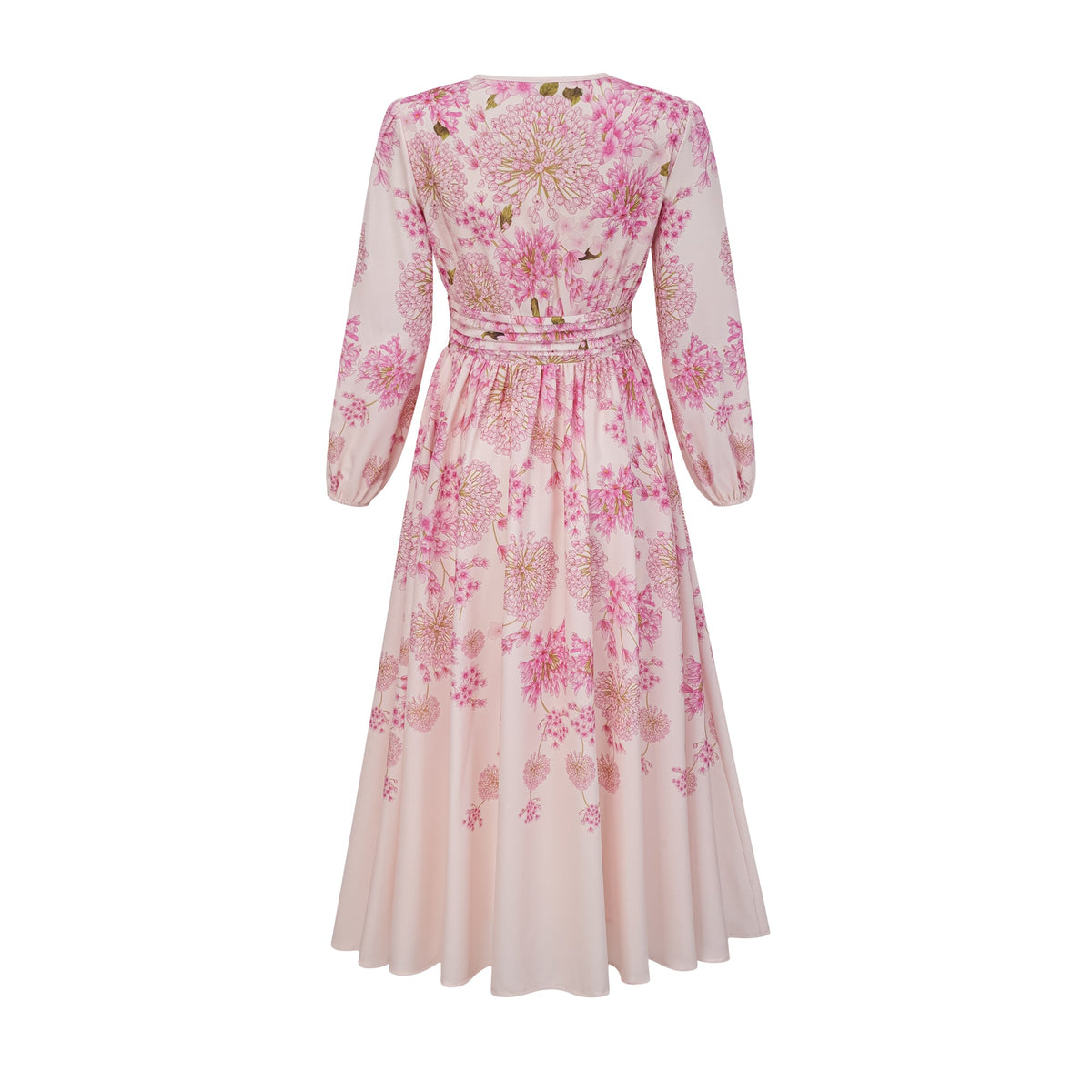 Yvette pink floral-print midi dress (Final Sale-US Only)