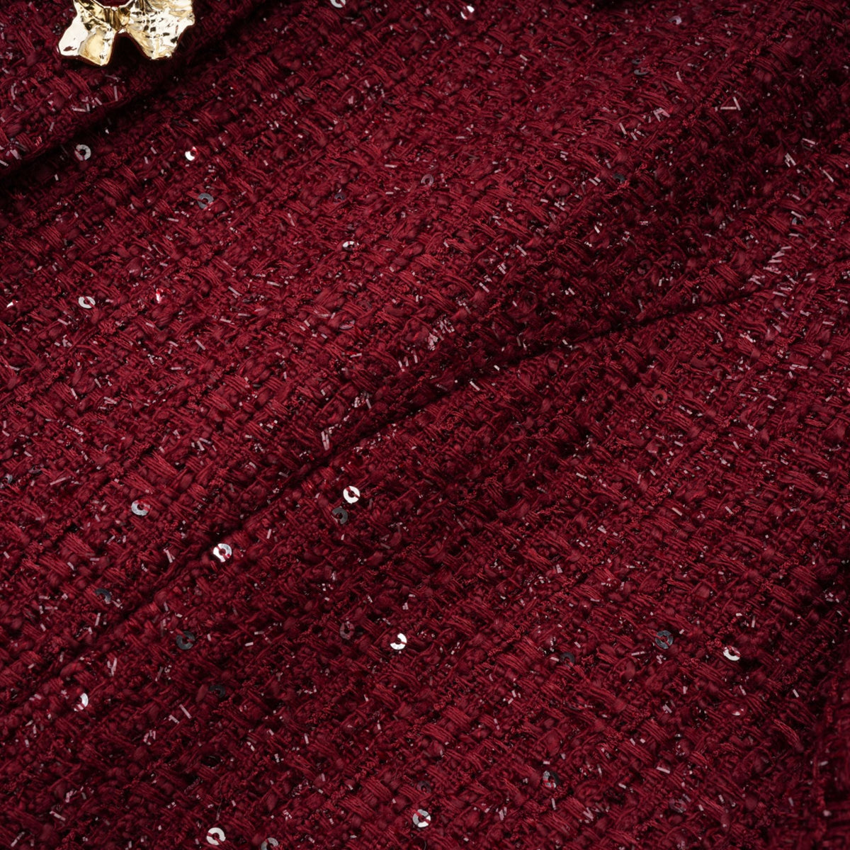 Ancora Red Embellished Tweed Mini Dress (Final Sale)