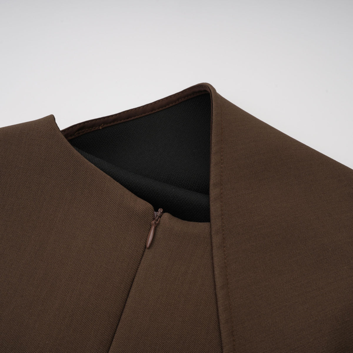 Francesca Brown Asymmetrical Gathered Mini Dress  (Final Sale-US Only)