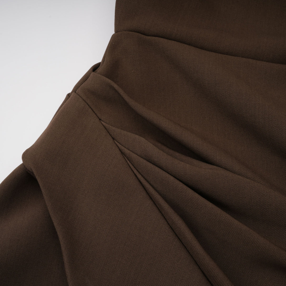 Francesca Brown Asymmetrical Gathered Mini Dress  (Final Sale-US Only)