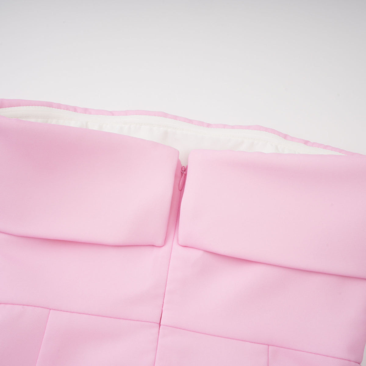 Laetitia Pink Pleated Train Ruched Maxi Dress (Final Sale-US Only)
