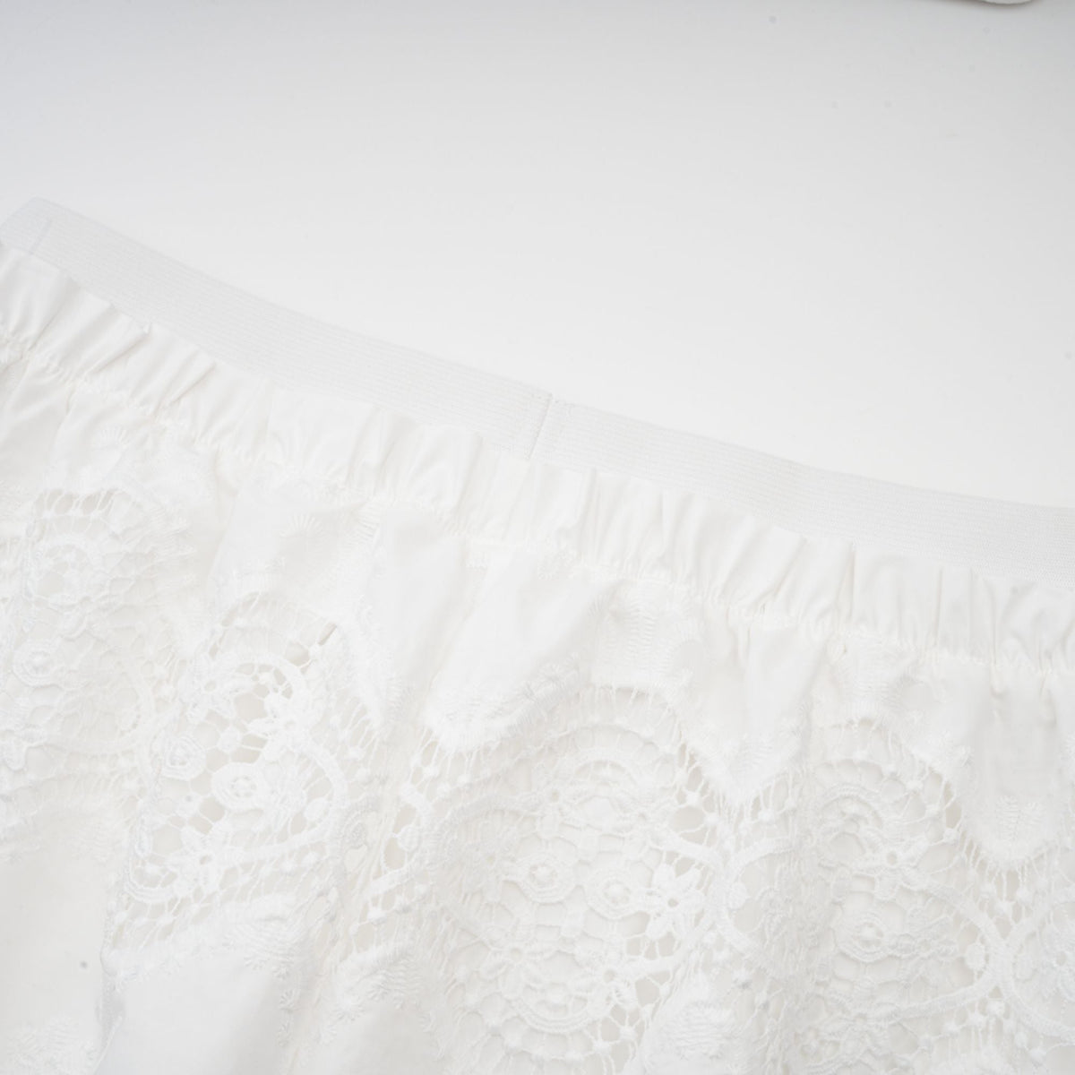 Raphaëlle lace-trim cut-out cropped top & trousers matching set (Final Sale-US Only)
