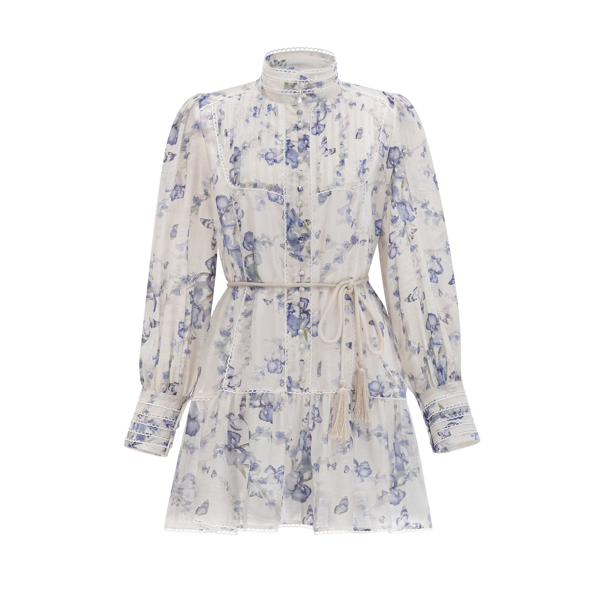 Blandine floral-print flared chiffon mini dress (Final Sale)