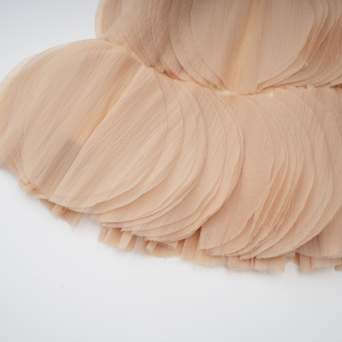 Elise neutrals off-shoulder shirred cropped top