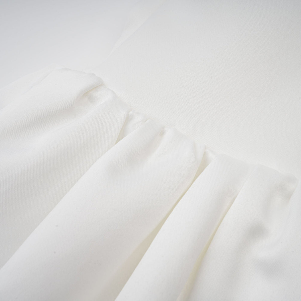 Olivia white halterneck ruffled mini dress