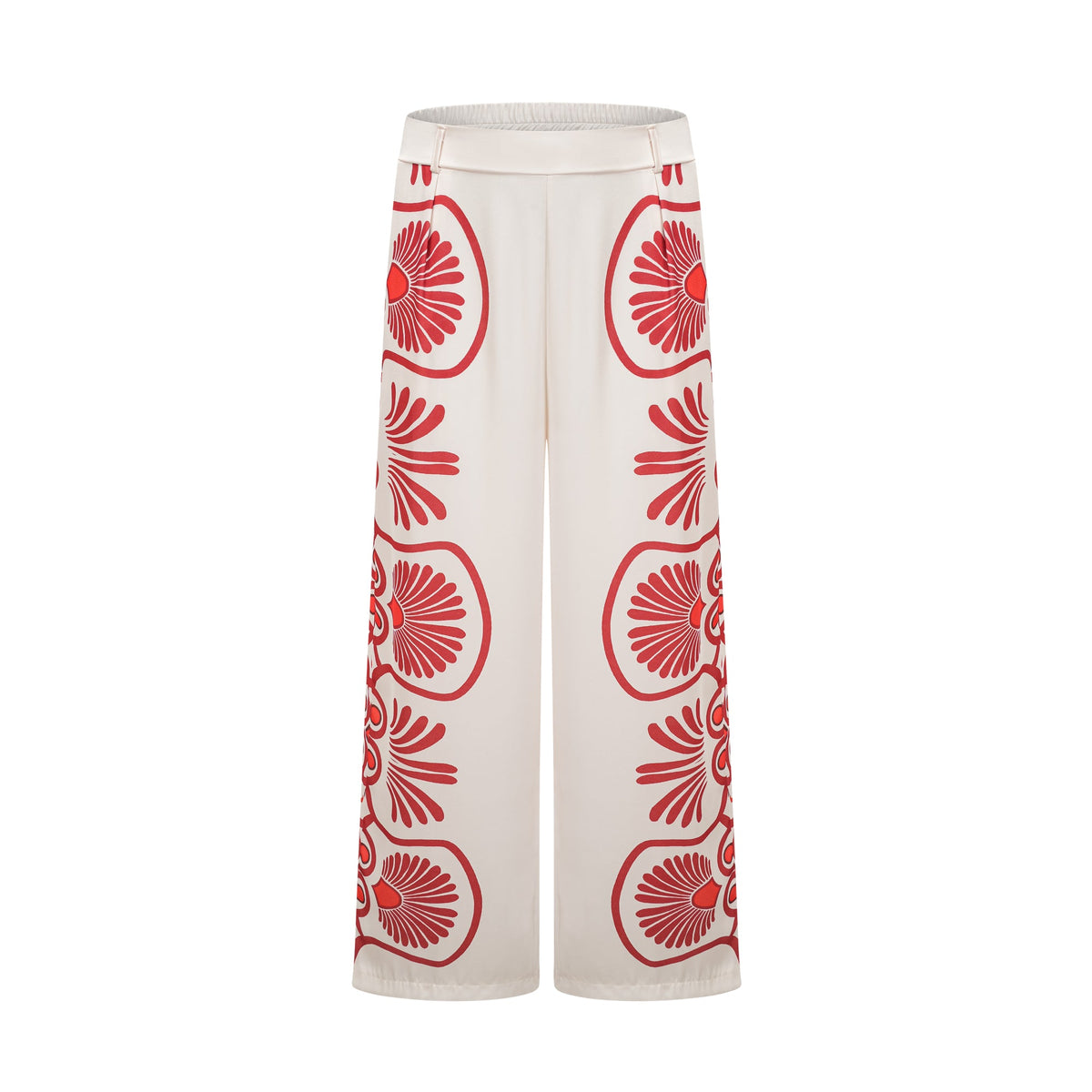 Amaranta graphic-print shirt & trousers matching set