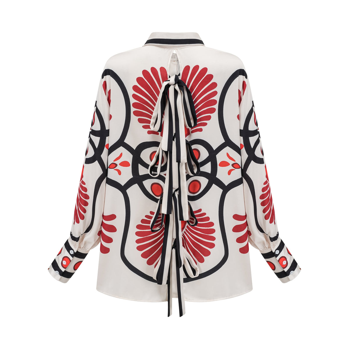 Amaranta graphic-print shirt & trousers matching set