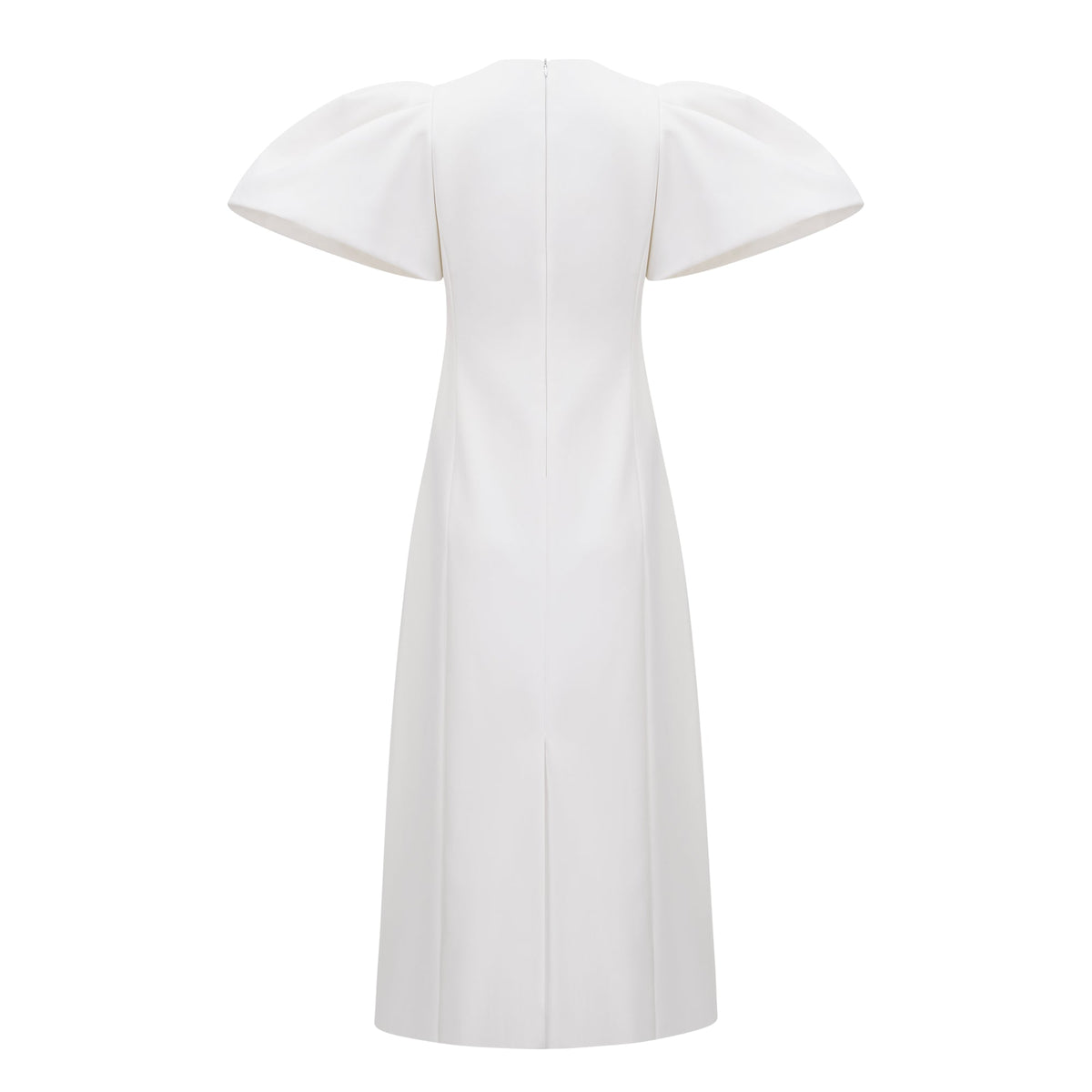 Irène White Sequin Floral Embroidered Midi Dress (Final Sale-US Only)