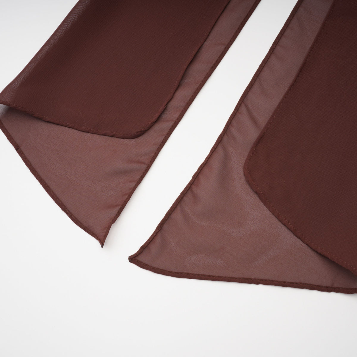 Inmaculada Brown Ruched Satin Maxi Dress